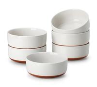 MALACASA Cuencos de Cereales 700ML, Juego de 6 Bowls Cocina de Gres para Desayuno, Aperitivos, Ensalada, Sopa, Microondas y Lavavajillas - Serie TARA
