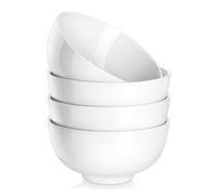 MALACASA Serie Regular, Juego de Cuencos 6", Tazon Desayuno de 4 Piezas Cuencos de Sopa Cuencos de Porcelana