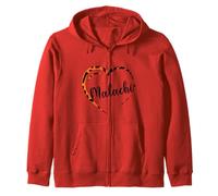 Malachi Corazón Leopardo Hombres Mujeres Niño Vintage Sudadera con Capucha
