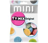 Malaco Tv Mix Original - 2 bolsas de 110 g, mezcla de salmiaco, regaliz y gomas de vino con sabor a fruta