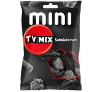 Malaco Tv Mix - Salmiakkinen - Original - Sueco - Salmiakkinen - Salmiak - Regaliz salado - Gomas de vino - Caramelos - Dulces