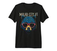 Malad City Utah USA - Oso con Gafas de Sol Camiseta Premium