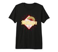 Málaga Andalucía España Retro Flamenco Vintage Souvenir Camiseta Premium