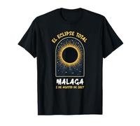 Málaga España Eclipse Solar Total Agosto 2, 2027 Recuerdos Camiseta