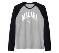 Málaga España Vacaciones a Málaga Viaje Familiar Málaga Camiseta Manga Raglan