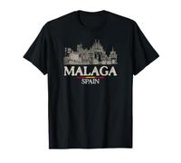Málaga España Viajes Vintage Camiseta