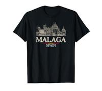 Málaga España Viajes Vintage Camiseta gráfica económica