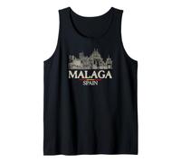 Málaga España Viajes Vintage Camiseta sin Mangas