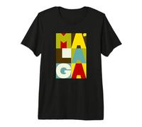 Málaga Souvenir Letras Camiseta Premium