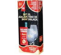 Málaga Virgen - Estuche botella de 75 cl + 2 catavinos - Vino de licor dulce D.O. "Málaga"