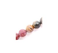 Malahill Faceted Gemstone Beads for Jewelry Making, Sold per Bag 5 Strands Inside (red Picasso Jasper, 8mm)