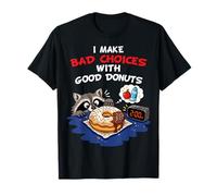 Malas Elecciones con Buenas donas Donuts Amante de la Comida Comedor de donas Camiseta