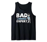 Malas muletas de recuperación de piernas rotas de Aterrizaje Fundido Experto en Humor Camiseta sin Mangas