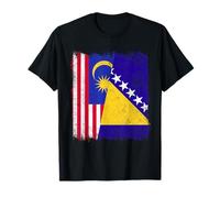 Malasia Bosnia Y Herzegovina Media Bandera Camiseta
