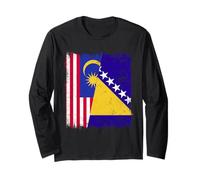 Malasia Bosnia Y Herzegovina Media Bandera Manga Larga