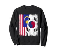 Malasia Corea del Sur Media Bandera Malasia Jersey Corea del Sur Sudadera