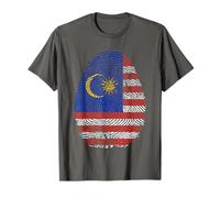 Malasia Huella Digital Camiseta