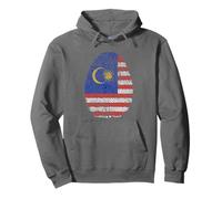 Malasia Huella Digital Sudadera con Capucha
