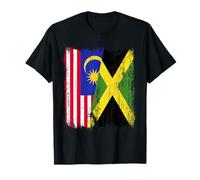 Malasia Jamaica Media Bandera Patrimonio jamaicano de Malasia Camiseta
