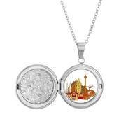 Malasia Kuala Lumpur - Collar con medallón de acuarela, joyería para regalo de cumpleaños