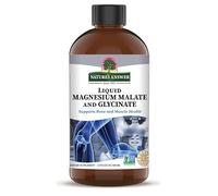 Malato de magnesio líquido y glicinato de 200 mg - Apoya la salud ósea y muscular - 480 ml