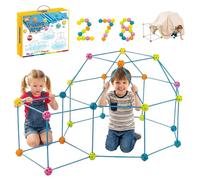 Malau - Cabaña para Construir para Niños - Kit Construcción Infantil Fort Building Toy DIY - Casa, Castillo, Tipi, Túnel e Iglú - Juego de Construcción Creativo Interior Exterior +3 Años (278 Piezas)