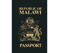 Malawi Passport Replica Lined Softcover 6'' x 9'' Notebook / Journal 120 pages