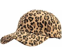 Malaxlx Gorra de béisbol de moda para hombre y mujer, ajustable, con correa trasera, sombrero de papá, visera deportiva, Caqui (Khaki Leopard), talla única