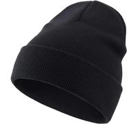 Malaxlx Gorro de invierno para bebé, gorro de punto cálido de doble capa, gorro de ala suave, para 0-6 años, Negro , 2-6 años