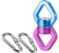 Malayas 30KN Swing Giratorio con 2 mosquetones, Accesorio Colgante de rotación sin Ruido de 360 Grados