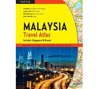 Malaysia Travel Atlas: Includes Singapore & Brunei [Idioma Inglés]
