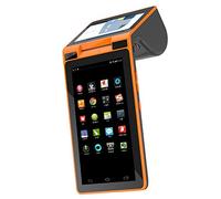 MALBLO Terminal POS con Impresora Térmica De 58 Mm, Sistema Operativo Android 5.1, Pantalla Táctil Doble De 7 Y 4,3 Pulgadas, Terminal De Pago Inteligente Comunicación BT/WiFi/NFC/ 3G