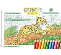 Malbuch Dschungel-Tiere für Kinder ab 4 Jahren: Ein liebevoll gestaltetes Ausmalbuch | Ideal für unterwegs | Mit Ausschneidelinie und Bildbeschreibung