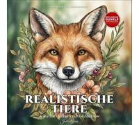 Malbuch für Erwachsene: Realistische Tiere & Natur - Graustufen Ausmalbilder: 50 detaillierte Skizzen zum Entspannen & Stressabbau - Wunderschöne Blumen, Tiere und Landschaften | Kreatives Geschenk