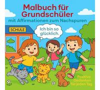 Malbuch für Grundschüler - Positive Gedanken für jeden: Liebevolle Ausmalbilder mit Affirmationen zum Nachschreiben und Entspannen. Fördert positives Denken und Freude am Lernen