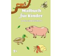 Malbuch für Kinder: 50 Tiere in Deutschland
