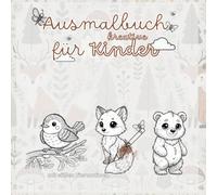 Malbuch für Kinder Montessori Waldtiere zum ausmalen: Waldtiere - Ein zauberhaftes Malbuch für Groß und Klein