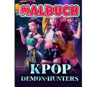MALBUCH: JUMBO-Zeichenseiten mit Charakteren und kultigen K-Pop-Motiven im Wald für Kinder von 4-8 und 8-12 Jahren