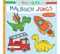 Malbuch Jungs ab 2 Jahren: Ausmalen und Kritzeln für Kleinkinder zu den Themen Tiere, Piraten, Ritter, Urlaub, Autos, Weltall und mehr