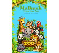 Malbuch Tiere im Zoo ab 2 Jahren