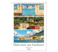 Malcesine am Gardasee - Impressionen (Tischkalender 2026 DIN A5 hoch), CALVENDO Monatskalender: Beliebtester Ferienort am Ostufer des Gardasees.