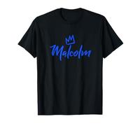 Malcolm el Rey/Corona Azul y Nombre para Hombres llamados Malcolm Camiseta