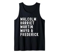Malcolm Harriet Martin Maya Frederick Líderes Negros Camiseta sin Mangas