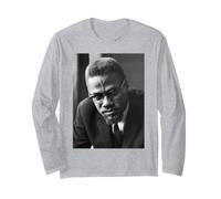 Malcolm X Activista de Derechos Humanos en Reino Unido 1965 Manga Larga