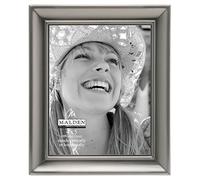 Malden International Designs Concourse Pewter Metal Picture Frame, 4x5, Silver
