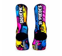 Maldita Buena Suerte Calcetines Deportivos Técnicos - Running, CrossTraining y Ciclismo - Diseño SIGUEME SI PUEDES - Talla 39-40