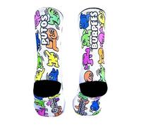 Maldita Buena Suerte Calcetines MBS Burpees de Deporte para Hombre y Mujer. Calcetines de Ciclismo, Running, Trail, Skate, Crossfit (44/46)