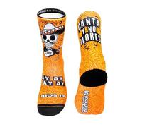 Maldita Buena Suerte CALCETINES MBS CANTA de deporte para hombre y mujer. Calcetines de Ciclismo, Running, Trail, Skate, Crossfit (Naranja, 44/46)