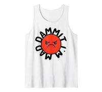 maldita sea, estoy loco deletreado al revés es Funny Palindrome Camiseta sin Mangas