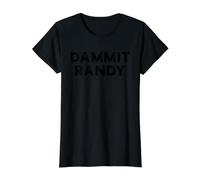 Maldita Sea Randy Camiseta gráfica económica, Mujer, Negro, XL